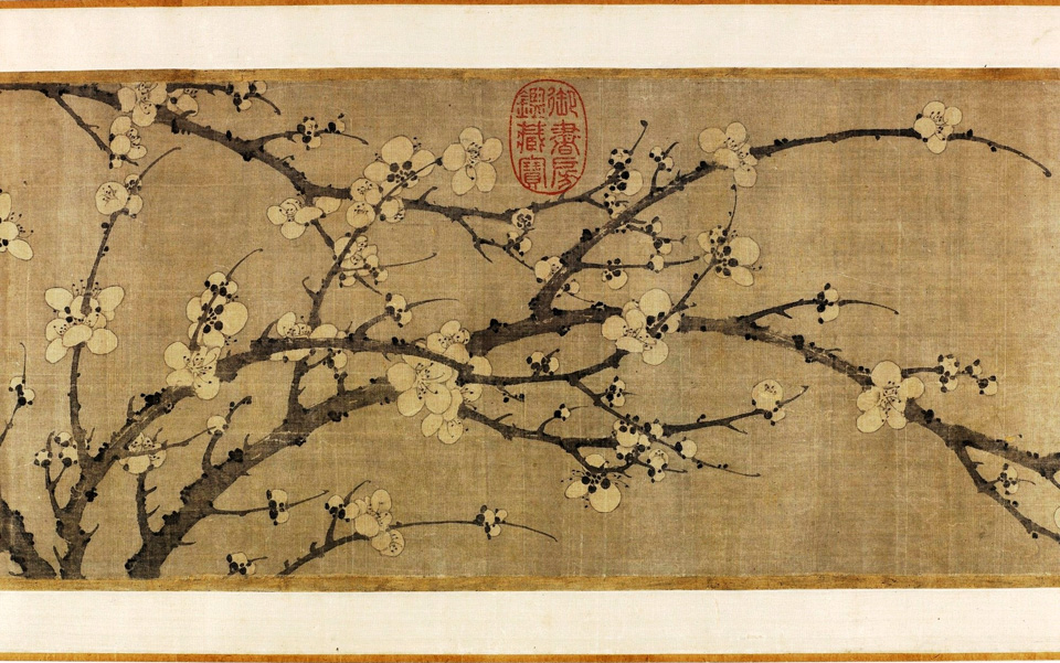 何华贤花鸟梅花图寒梅傲雪- 梅花图- 99字画网